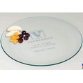 Round Bent Glass Serving Tray